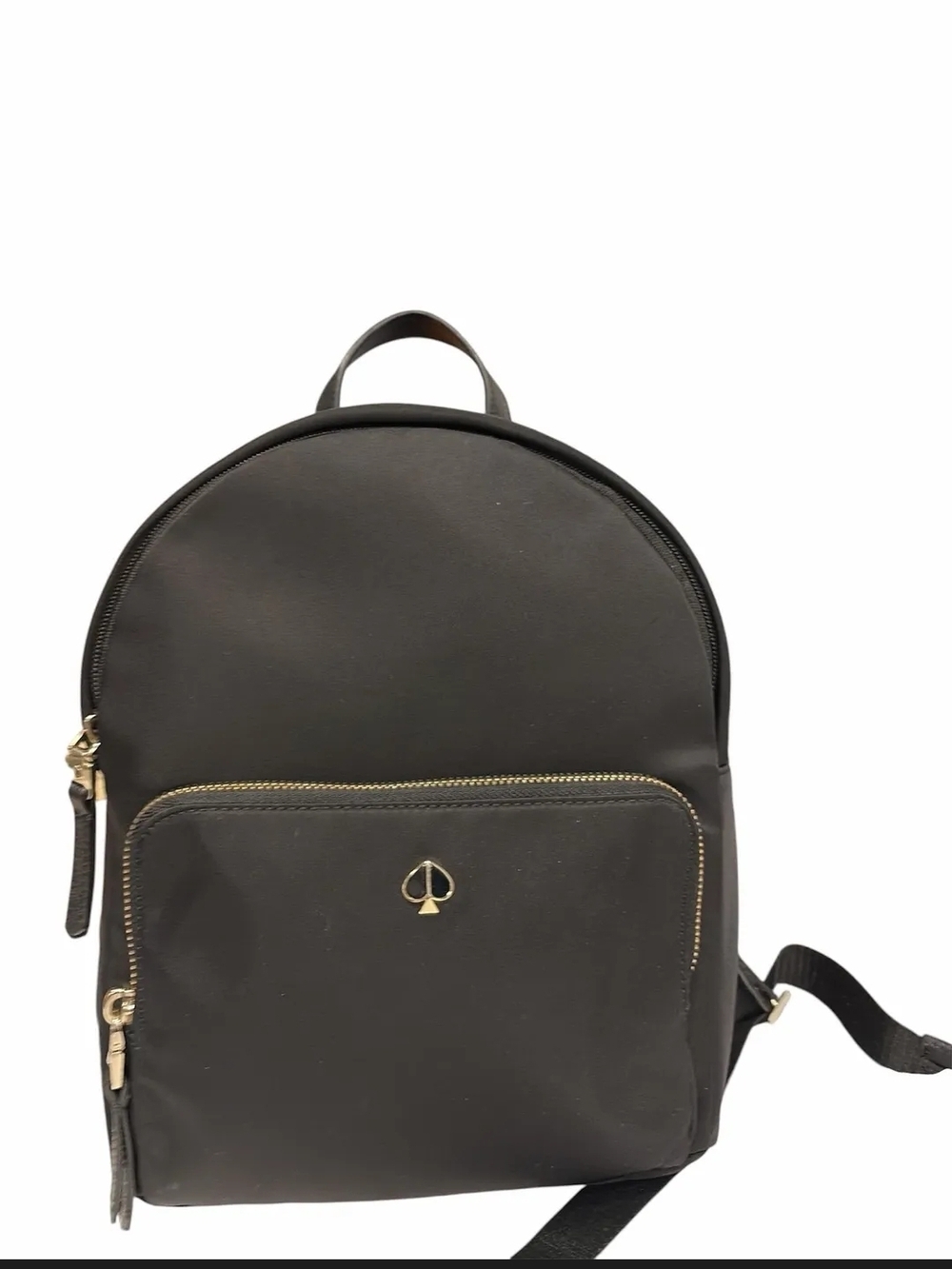Kate Spade Black Nylon Backpack with Gold Hardware